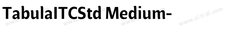 TabulaITCStd Medium字体转换